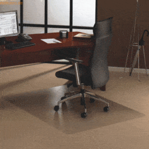 Cleartex Bodenschutzmatte 119x75cm für Teppichboden transparent rechte