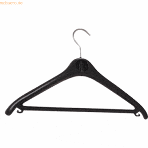 Unilux Kleiderbügel Kunststoff schwarz VE=20 Stück