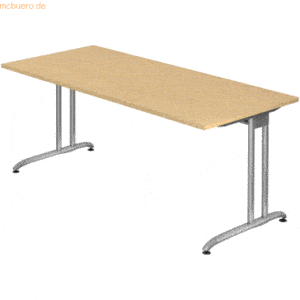 mcbuero.de Schreibtisch 1800x800mm Ahorn