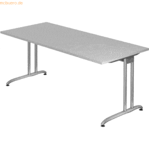 mcbuero.de Schreibtisch 1800x800mm Grau