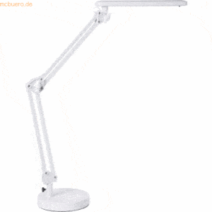 Alco LED-Schreibtischleuchte mit Fuß weiß