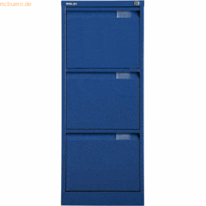 Bisley Hängeregistraturschrank 3 Schübe 1-bahnig oxfordblau