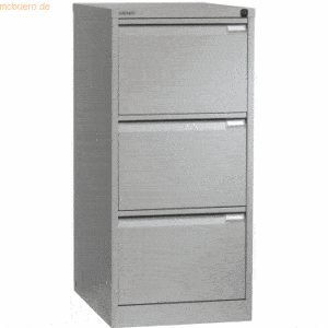 Bisley Hängeregistraturschrank 3 Schübe 1-bahnig silber