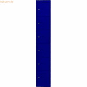 Bisley Garderobenschrank 6 Fächer oxfordblau