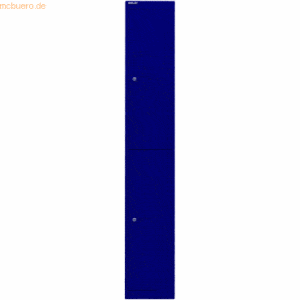 Bisley Garderobenschrank 2 Fächer oxfordblau