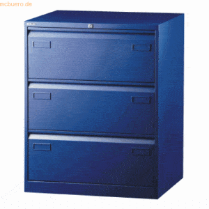 Bisley Hängeregistraturschrank 3 Schübe 2-bahnig oxfordblau