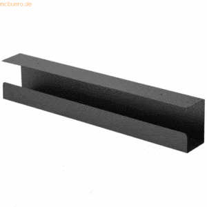 Bisley Kabelkanal für Varia Single HxBxT 76x1400x114mm schwarz