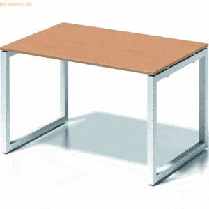 Bisley Schreibtisch CitoBxTxH 120x80x74cm buche Gestell verkehrsweiß