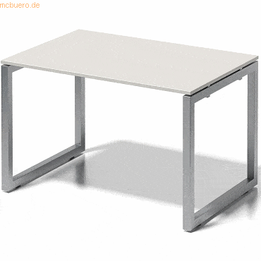 Bisley Schreibtisch CitoBxTxH 120x80x74cm grauweiß Gestell silber