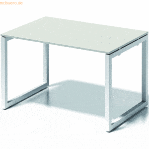 Bisley Schreibtisch CitoBxTxH 120x80x74cm grauweiß Gestell verkehrswei