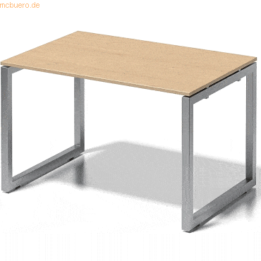 Bisley Schreibtisch CitoBxTxH 120x80x74cm ahorn Gestell silber