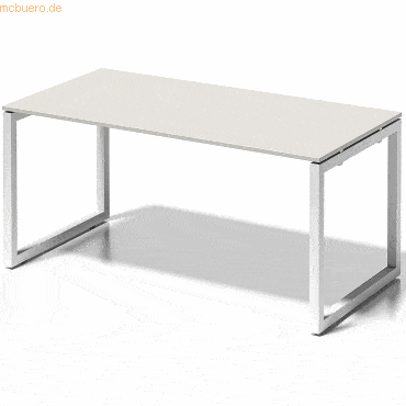 Bisley Schreibtisch Cito BxTxH 160x80x74cm grauweiß Gestell verkehrswe