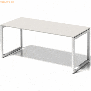 Bisley Schreibtisch Cito BxTxH 180x80x74cm grauweiß Gestell verkehrswe