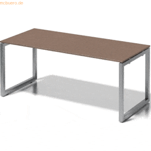 Bisley Schreibtisch Cito BxTxH 180x80x74cm nußbaum Gestell silber