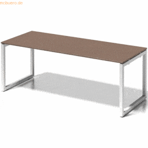 Bisley Schreibtisch Cito BxTxH 200x80x74cm nußbaum Gestell verkehrswei