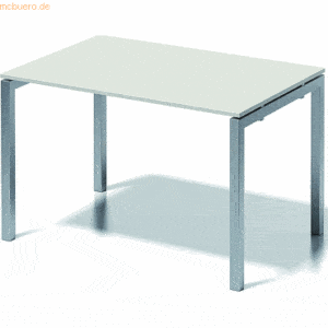 Bisley Schreibtisch Cito BxTxH 120x80x74cm grauweiß Gestell silber