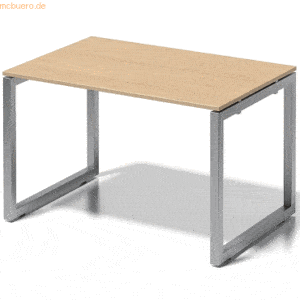 Bisley Schreibtisch Cito BxTxH 120x80x74cm ahorn Gestell silber