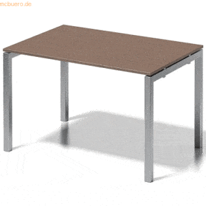 Bisley Schreibtisch Cito BxTxH 120x80x74cm nußbaum Gestell silber