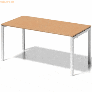 Bisley Schreibtisch Cito BxTxH 160x80x65-85cm buche Gestell verkehrswe