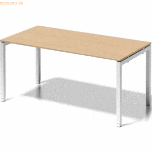 Bisley Schreibtisch Cito BxTxH 1600x80x65-85cm ahorn Gestell verkehrsw