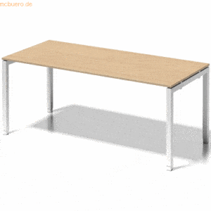 Bisley Schreibtisch Cito BxTxH 1800x80x65-85cm ahorn Gestell verkehrsw