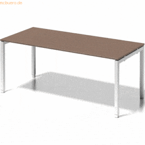 Bisley Schreibtisch Cito BxTxH 180x80x65-85cm nußbaum Gestell verkehrs