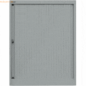 Bisley Rollladenschrank Euro Stahl 2 Fachböden Höhe 1029mm silber/silb