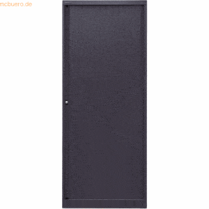 Bisley Rollladenschrank Euro Stahl 4 Fachböden Höhe 1979mm schwarz/sch