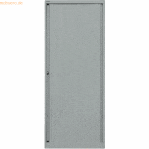 Bisley Rollladenschrank Euro Stahl 4 Fachböden Höhe 1979mm silber/silb