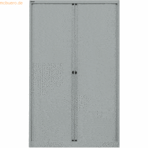 Bisley Rollladenschrank Euro Stahl 4 Fachböden H 1979mm silber/silber