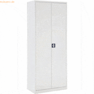 Bisley ECO Flügeltürenschrank Eco montiert 4 Böden 5 OH HxBxT 180x90x4