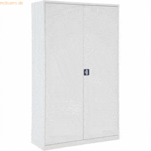 Bisley ECO Flügeltürenschrank Eco montiert 4 Böden 5 OH HxBxT 195x120x