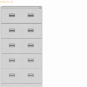 Bisley ECO Hängeregistraturschrank Eco 5 Schübe HxbxT 1596x842x620mm l