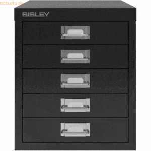 Bisley Schubladenschrank Basis A4 5 Schübe schwarz