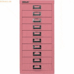 Bisley Schubladenschrank Basis A4 10 Schübe pink