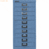 Bisley Schubladenschrank Basis A4 10 Schübe blau