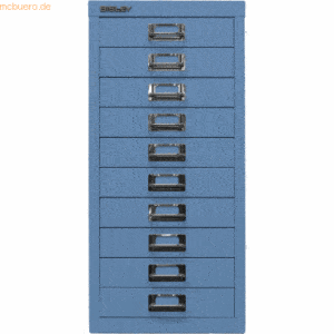 Bisley Schubladenschrank Basis A4 10 Schübe blau