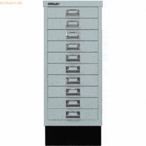 Bisley Schubladenschrank Multidrawers 29er Serie A4 10 Schübe silber