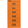 Bisley Schubladenschrank MultiDrawer Serie 29 A4 6 Schübe orange