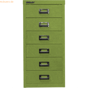 Bisley Schubladenschrank MultiDrawer 29er Serie A4 6 Schübe grün