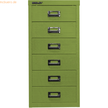 Bisley Schubladenschrank MultiDrawer 29er Serie A4 6 Schübe grün