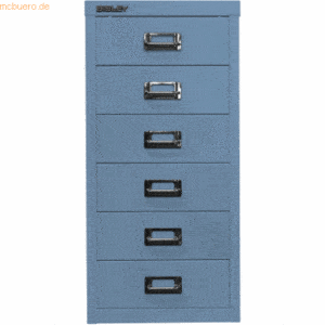 Bisley Schubladenschrank MultiDrawer 29er Serie A4 6 Schübe blau