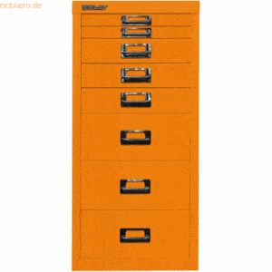 Bisley Schubladenschrank MultiDrawer A4 8 Schübe orange