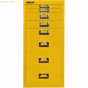 Bisley Schubladenschrank MultiDrawer A4 8 Schübe zinkgelb