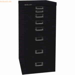 Bisley Schubladenschrank 8 Schübe HxBxT 590x279x380mm schwarz