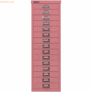 Bisley Schubladenschrank Basis A4 15 Schübe pink