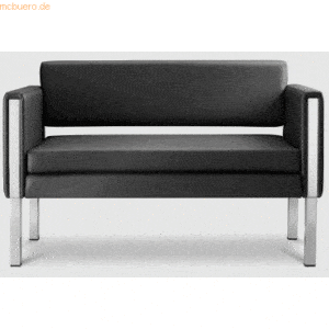 Bisley Sofa Only 2-Sitzer Kunstleder HxBxT 73x123x63cm schwarz