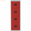 Bisley home Hängeregistraturschrank 4 Schübe 1-bahnig lichtgrau/kardin