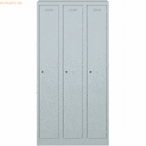 Bisley Garderobenschrank Primary Locker BxHXT 900x1800x500mm lichtgrau