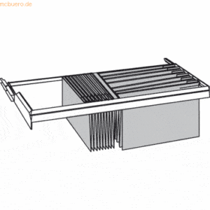 Bisley Teleskop-Auszugsrahmen (12 Module) schwarz